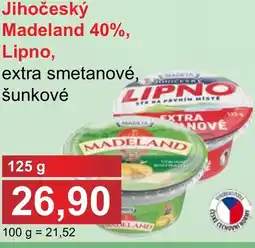 PLUS JIP Madeta Jihočeský Madeland 40%, Lipno, nabídka