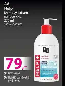 Hebe AA Help nabídka