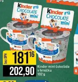 Jip Kinder mini čokoláda v hrníčku 102 g nabídka