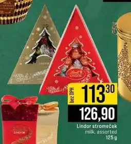 Jip Lindt Lindor stromeček 125 g nabídka