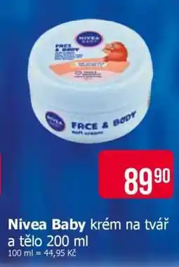 Teta Nivea Baby krém na tvář a tělo 200 ml nabídka