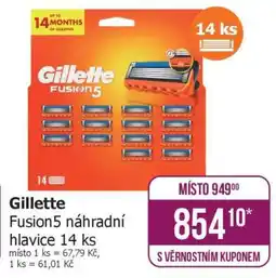 Teta Gillette Fusion5 náhradní hlavice 14 ks nabídka