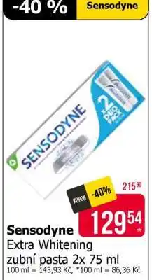 Teta Sensodyne Extra Whitening zubní pasta 2x 75 ml nabídka