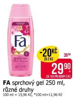 Teta Fa sprchový gel 250 ml, různé druhy nabídka
