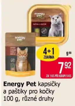 Teta Energy Pet kapsičky a paštiky pro kočky nabídka
