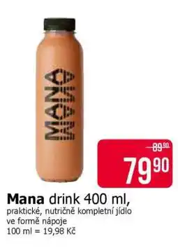 Teta MANA drink 400 ml nabídka