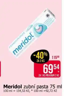 Teta Meridol Zubní pasta 75 ml nabídka