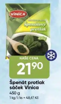 Hruška Špenát protlak sáček Vinica nabídka