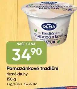 Hruška Pomazánkové tradiční nabídka