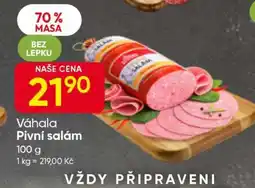 Hruška Váhala Pivní salám nabídka
