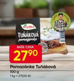 Hruška Pomazánka tuňáková nabídka