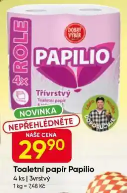 Hruška Toaletní papír Papilio nabídka