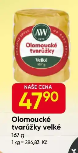 Hruška Olomoucké tvarůžky velké nabídka