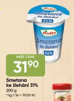 Hruška Smetana ke šlehání 31 % nabídka