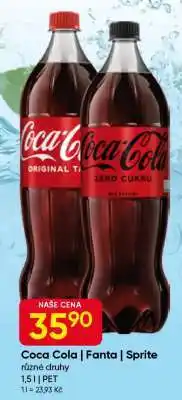 Hruška Coca-Cola, Fanta, Sprite nabídka