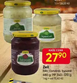 Hruška Zelí nabídka