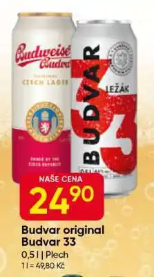 Hruška Budvar Originál, Budvar 33 nabídka