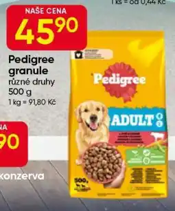 Hruška Pedigree granule nabídka