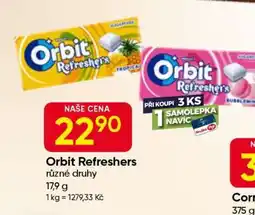 Hruška Orbit Refreshers nabídka