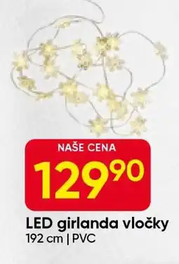 Hruška LED girlanda vločky nabídka