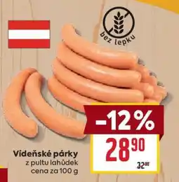 Billa Vídeňské párky* • nabídka