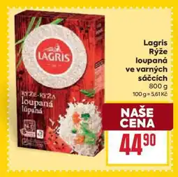 Billa Lagris Rýže loupaná ve varných sáčcích nabídka