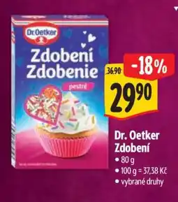 Albert Dr. Oetker Zdobení nabídka