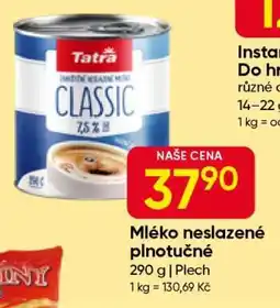 Hruška Mléko neslazené plnotučné nabídka