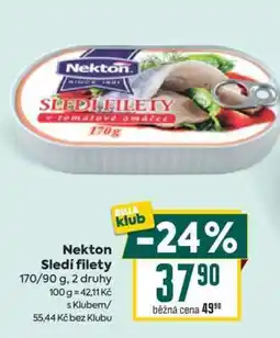 Billa Nekton Sledí filety nabídka