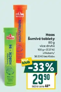 Billa Haas Šumivé tablety nabídka