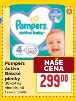 Billa Pampers Active Dětské plenky nabídka