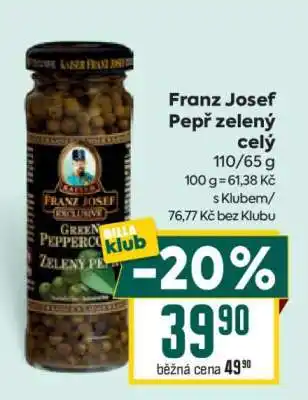 Franz Josef Pepř zelený celý