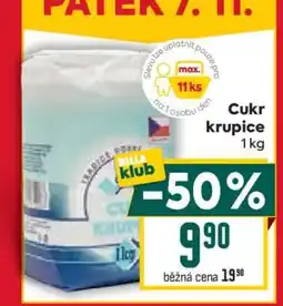 Billa Cukr krupice 1 kg nabídka