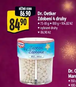 Albert Dr. Oetker Zdobení 4 druhy nabídka