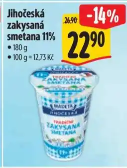 Albert Jihočeská zakysaná smetana 11 % nabídka