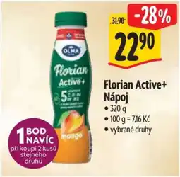 Albert Florian Active nápoj nabídka
