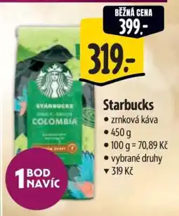 Albert Starbucks Zrnková káva nabídka