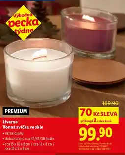 Lidl Livarno Vonná svíčka ve skle nabídka