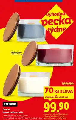 Lidl Livarno Vonná svíčka ve skle nabídka