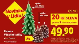 Lidl Livarno Vánoční svíčky nabídka