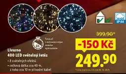Lidl Livarno 400 LED světelný řetěz nabídka