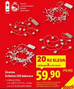 Lidl Livarno Světelná LED dekorace nabídka