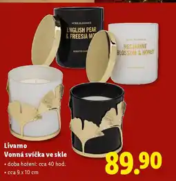 Lidl Livarno Vonná svíčka ve skle nabídka