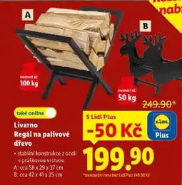 Lidl Livarno Regál na palivové - dřevo nabídka
