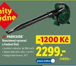 Lidl PARKSIDE® Benzínový vysavač a foukač listí nabídka