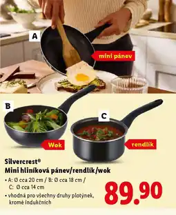 Lidl SilvercrestⓇ Mini hliníková pánev/rendlík/wok nabídka