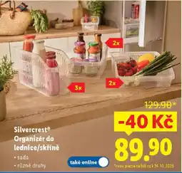 Lidl SilvercrestⓇ Organizér do lednice/skříně nabídka