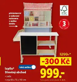 Lidl Lupilu Dřevěný obchod nabídka