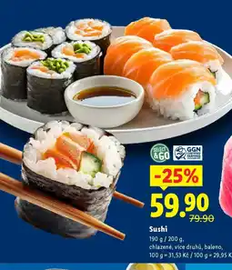Lidl Sushi nabídka