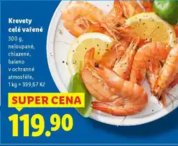 Lidl Krevety celé vařené nabídka
